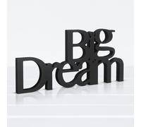 Targa in Legno Big Dream Targa Decorativa da Appoggio Scritta Moderna Per Arredo