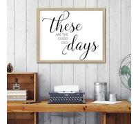 Targa in legno con cornice con scritta "These Are The Good Old Days", decorazione per la casa, decorazione per la casa, decorazione cristiana, regali cattolici, in legno, per soggiorno, ufficio, 40,6
