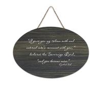 Targa in legno con dedica Ezekiel 16:8, con scritta "I Gave You My Solemn Oath And Entered Into A Covenant with You Declares The Wood Sign Wall Art Hanging Craft Placca per ufficio, porta, parete