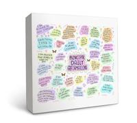 Targa in legno con scritta in inglese "Principal Daily Inspiration", con affermazioni quotidiane, per la decorazione della casa, decorazione da scrivania, regalo principale per la tavola, regali per