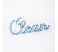 Targa in Legno da appoggio per bagno Clean