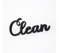 Targa in Legno da appoggio per bagno Clean
