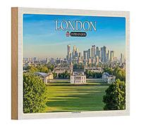 Targa in legno di Londra | United Kingdom | Greenwich Park | Decorazione | 18 cm x 12 cm