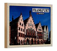 Targa in legno | Francoforte | Germania | Romani | Nostalgia | 18 cm x 12 cm