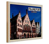 Targa in legno | Francoforte | Germania | Romani | Nostalgia | 40 cm x 30 cm