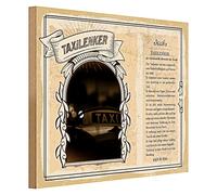 Targa in legno | Guerra dei taxi | Il sovrano forte della strada | 40 cm x 30 cm