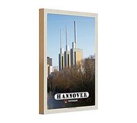 Targa in legno | Hannover | Tre fratelli caldi | Germania | 20 cm x 30 cm