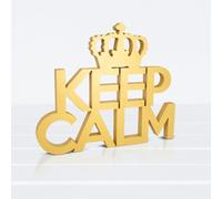 Targa in Legno Keep Calm Scritta da appoggio Scritta arredo casa camera moderna