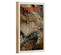 Targa in legno | Tenerife Spagna | Cueva del Viento | 12 cm x 18 cm