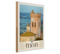 Targa in legno | Toscana Italia | Decorazione nostalgica | 30 cm x 40 cm