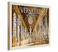 Targa in legno | Versailles | Francia | Castello | Sala degli Specchi | 40 cm x 30 cm