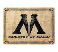 Targa in metallo A3 di Harry Potter con quattro fori di montaggio preforati per