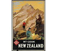 Targa in metallo Australia Nuova Zelanda Air Travel Z24 in alluminio vintage retrò metallo targa 20,3 x 30,5 cm