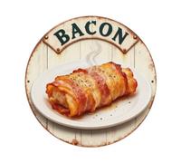 Targa in metallo Bacon Sign