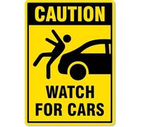 Targa In Metallo Caution Watch For Cars Traffic And Parking Metal Tin Signs Aziendale Cartello In Metallo Per Toilette Man Cave Decorazione Murale M