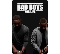 Targa in metallo con scritta "Bad Boys for Life (2020), decorazione da parete, stile vintage, retrò, 20,3 x 30,5 cm