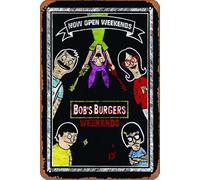 Targa in metallo con scritta "Bob's Burgers", 20,3 x 30,5 cm, decorazione da parete retrò vintage