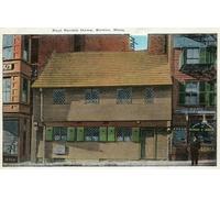 Targa in metallo con scritta "Boston Massachusetts Paul Revere House", 20,3 x 30,5 cm