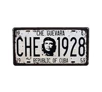 Targa in metallo con scritta "Cafe Wall Decor Art Poster Sheet CHE GUEVARA 1928", targa 35