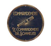 Targa in metallo con scritta "Command Humorous Tavern Command"