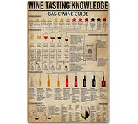 Targa in metallo con scritta "Degustazione di vini", decorazione vintage per la cucina di casa, poster retrò in metallo per la cucina di casa, sala da pranzo, bar, pub, taverna, club, decorazione d