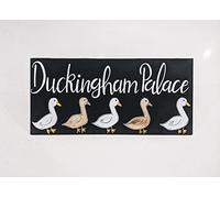 Targa in metallo con scritta "Duck House" "Lakehouse Duck Coop", 20 x 30 cm