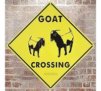 Targa in metallo con scritta "Goat Crossing Xing Farm", cartello stradale in alluminio, per interni ed esterni, decorazione da parete, 30,5 x 30,5 cm