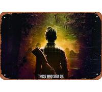 Targa in metallo con scritta "Here Alone 2017", 20,3 x 30,5 cm, decorazione da parete retrò vintage