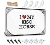 Targa in metallo con scritta "I Love My Kiso Horiso", decorazione da parete personalizzata per strada e casa (20 x 30 cm)