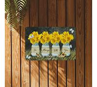 Targa in metallo con scritta "I'm Always with You" con girasole, citazioni spirituali, 20,3 x 30,5 cm, stile vintage, rustico, decorazione da parete per Mancave She Shed ristorante garage