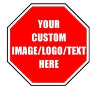 Targa in metallo con scritta in lingua inglese "Custom Signs Design with your own image/logo/testo, stile vintage, per pareti esterne, cartelli stradali, decorazione per interni, regalo aziendale,