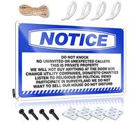 Targa in metallo con scritta in lingua inglese "Drinking Notice Do Not Knock No Uninvited or Unexpected", in metallo, decorazione (30 x 40 cm)