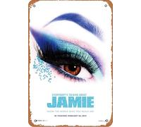 Targa in metallo con scritta in lingua inglese "Everybody's Talking About Jamie (2021), decorazione da parete vintage retrò, 20,3 x 30,5 cm