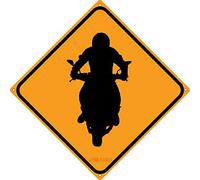 Targa in metallo con scritta in lingua inglese "Motorcycle Crossing Road Garage Chopper Hog Enthusiast Gift For Biker Auto Mechanic Grease Monkey Shop Show Room Sign Indoor Outdoor Wall Decor Yard