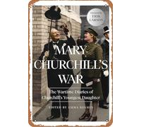 Targa in metallo con scritta "Mary Churchill's War", 20,3 x 30,5 cm, decorazione da parete vintage retrò