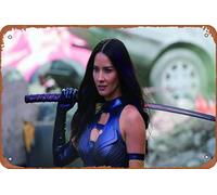 Targa in metallo con scritta "Olivia Munn in X Men Apocalypse", 20,3 x 30,5 cm, decorazione da parete vintage retrò