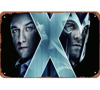 Targa in metallo con scritta "Professor X and Magneto In X Men Apocalypse", 20,3 x 30,5 cm, decorazione da parete vintage retrò