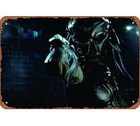 Targa in metallo con scritta "The Predator Movie 2018", 20,3 x 30,5 cm, decorazione da parete retrò vintage