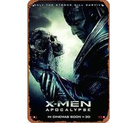 Targa in metallo con scritta "X-Men Apocalypse", 20,3 x 30,5 cm, decorazione da parete vintage retrò