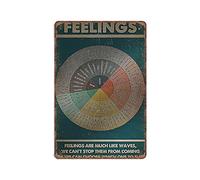 Targa in metallo con sentimenti per l'assistente sociale - Stampa sui sentimenti, regalo per terapista, poster vintage, targa in metallo, decorazione da parete, cucina, salotto retrò, regali per mamma