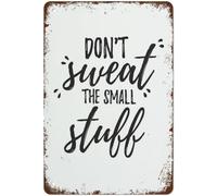 Targa In Metallo Don'T Sweat The Small Stuff Vintage Tin Sign Retrò Metal Signboard Nostalgica Poster Segno Lamiera Per Cucina Camera Da Letto Cafe S