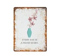 Targa In Metallo Every Day Is A Fresh St New Beginnings Targa In Ferro Parete Addobbi Per Ompleanno Cucina Club Toilette S