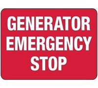 Targa In Metallo Generator Emergency Stop & Compliance Osha & Ansi Compliant Machine Warning Metal Tin Signs Personalizzato Segno Di Latta Per Decorazione Murale Toilette Man Cave M