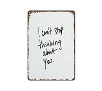 Targa In Metallo I Can'T Stop Thinking About You Happy Day Decorations Door Stile Divertente Metal Tin Signs Personalizzato Per Man Cave Bagno S