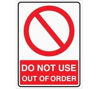 Targa In Metallo Out Of Order Do Not Use Segno Di Latta Stile Divertente Metal Tin Signs Per Decorazione Murale Club Man Cave S