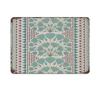 Targa in metallo personalizzata blu e kaki Cairo retrò da parete per interni in stile bohémien sud-ovest decorazione per la casa cartelli in alluminio per giardino negozio bagno 25,4 x 35,5 cm