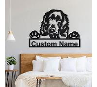 Targa in metallo personalizzata per cani Cocker Spaniel inglese | Targa in metallo personalizzata per Cocker Spaniel inglese | Regalo per cani | Regalo di compleanno | Animale divertente