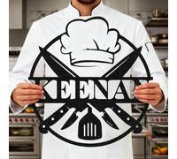 Targa in metallo personalizzata per cucina - Arte murale rustica personalizzata per fattoria, sala da pranzo, decorazioni per la casa