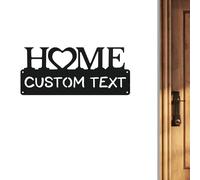 Targa in metallo personalizzata per la casa | Cartello personalizzato con nome familiare | Decorazione da parete per la casa | Insegne per la casa personalizzate | Targa metallica personalizzata per