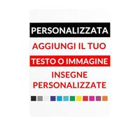Targa in Metallo Personalizzata, Targa Personalizzata da Esterno con la Tua Immagine/Testo/Foto/Logo,Impermeabile e Resistente ai Raggi UV Cartello Personalizzato per Ufficio, Affari, Posto di Lavoro